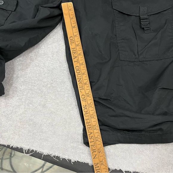 Sean John Cargo Shorts Mens 42 Black Utility Multi Pocket - Picture 5 of 8